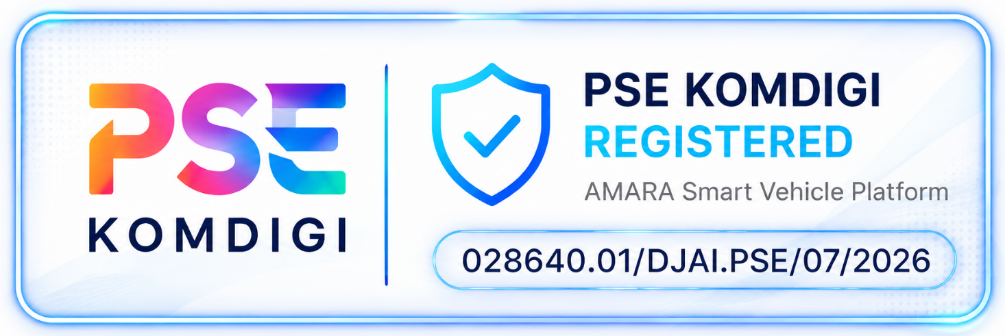 PSE Komdigi Registered — AMARA Smart Vehicle Platform — Nomor 028640.01/DJAI.PSE/07/2026